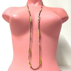 Long CHAN LUU Natural Bead Stone Bone Boho Wrap